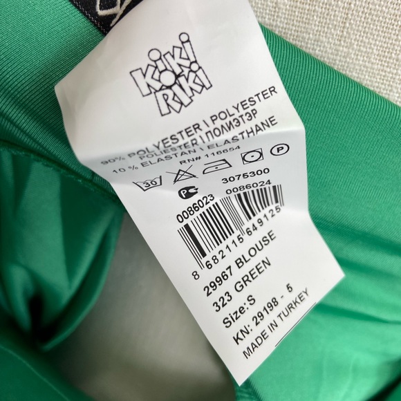 Kiki Riki top small green shoulder pads - Picture 7 of 7